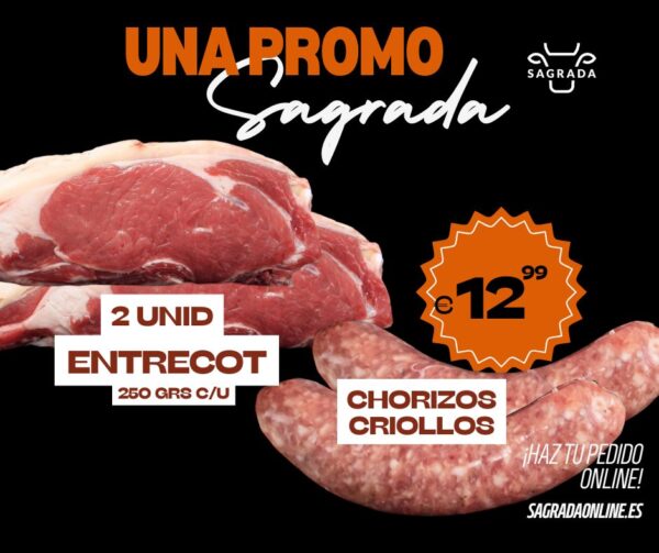 2 Entrecot + 2 chorizos